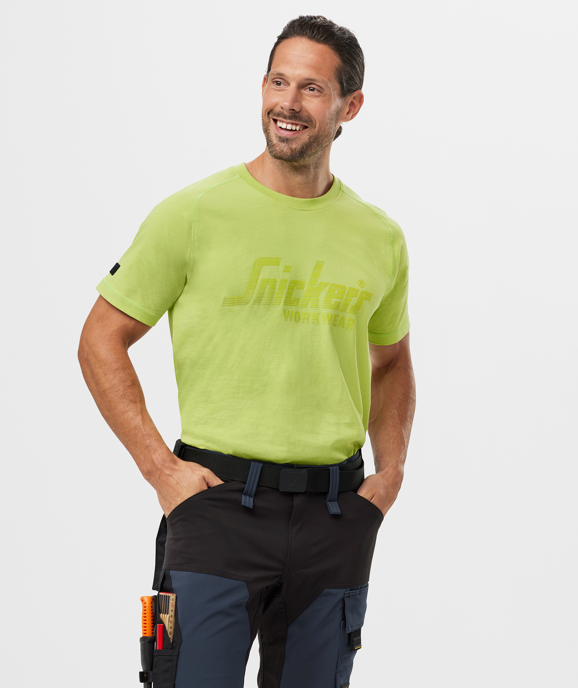 Snickers logo T-shirt 2590, Lime