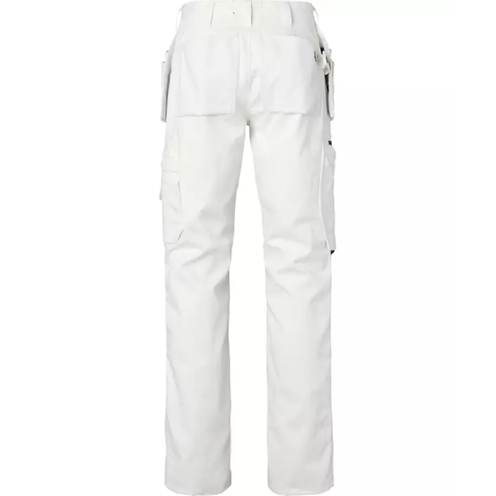 Top Swede craftsman trousers 2515, White/Black, large image number 1