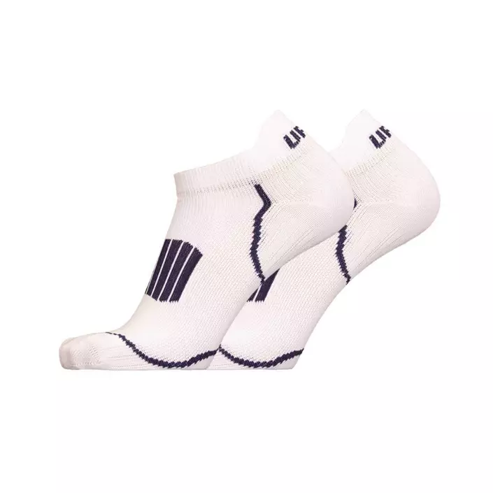 UphillSport Front Low running socks, White/navy, large image number 0
