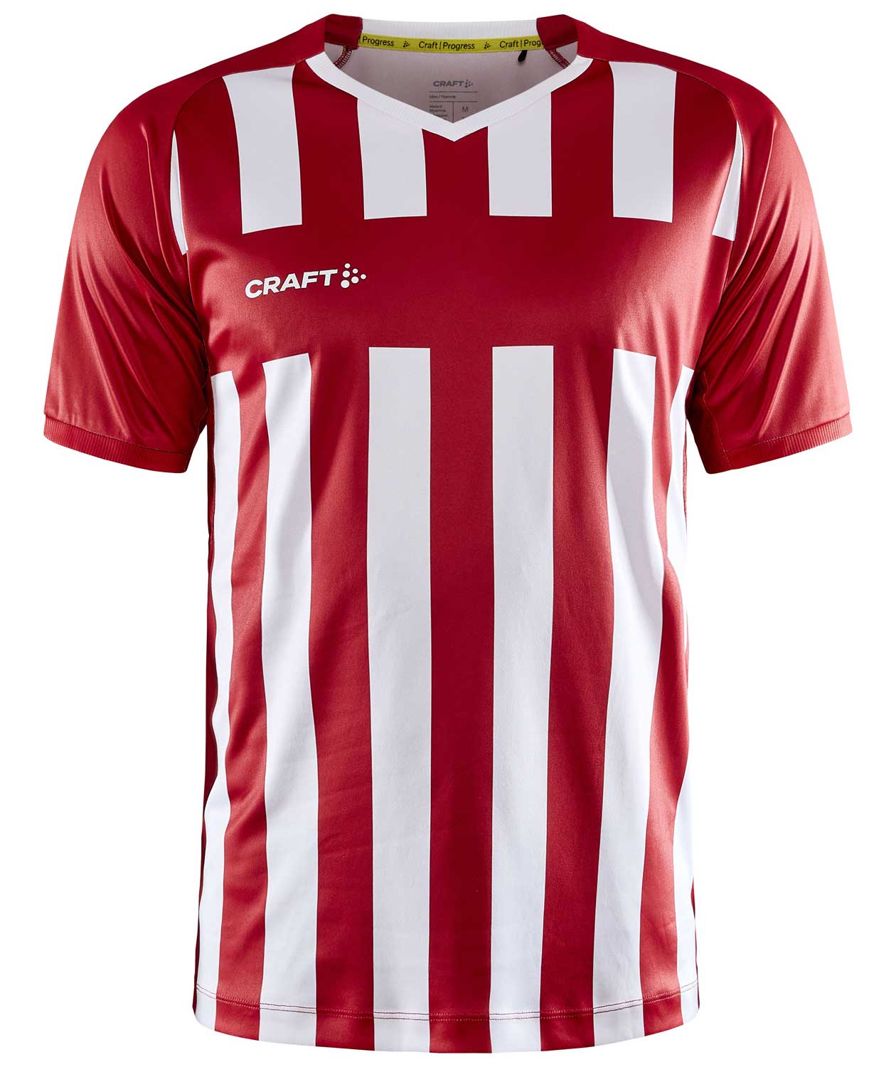 Craft Progress 2.0 Stripe Jersey T-Shirt, Wei&szlig;/Rot, large image number 0