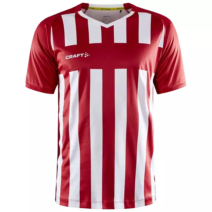 Craft Progress 2.0 Stripe Jersey T-Shirt, Weiß/Rot, large image number 0