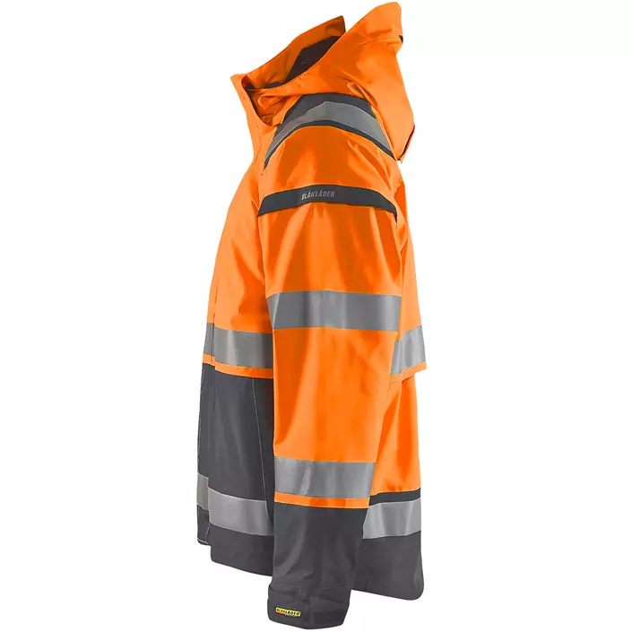 Blåkläder shell jacket, Hi-vis orange/Grey, large image number 2