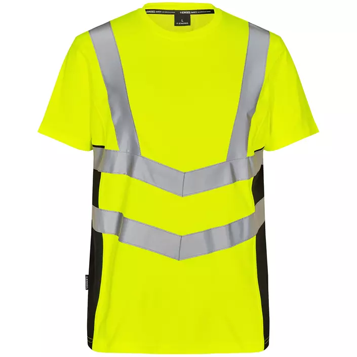 Engel Safety T-shirt, Hi-vis Gul/Sort, large image number 0