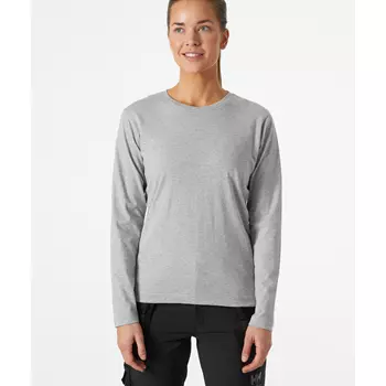 Helly Hansen Classic långärmad T-shirt dam, Grey melange