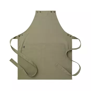 Segers bib apron with pocket, Khaki