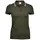 Tee Jays Luxury Stripe dame polo T-skjorte, Olive/White, Olive/White, swatch