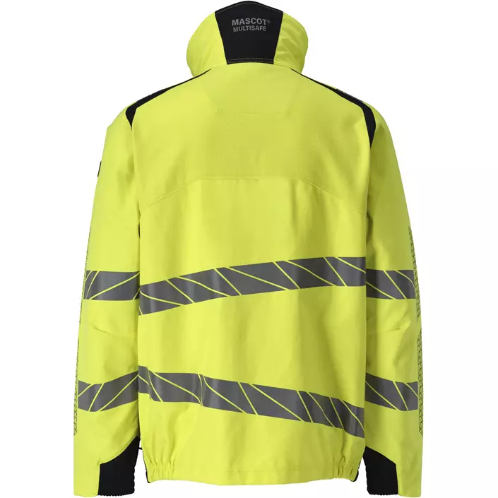 Mascot Accelerate Multisafe jakke, Hi-Vis Gul/Mørk Marine, large image number 1