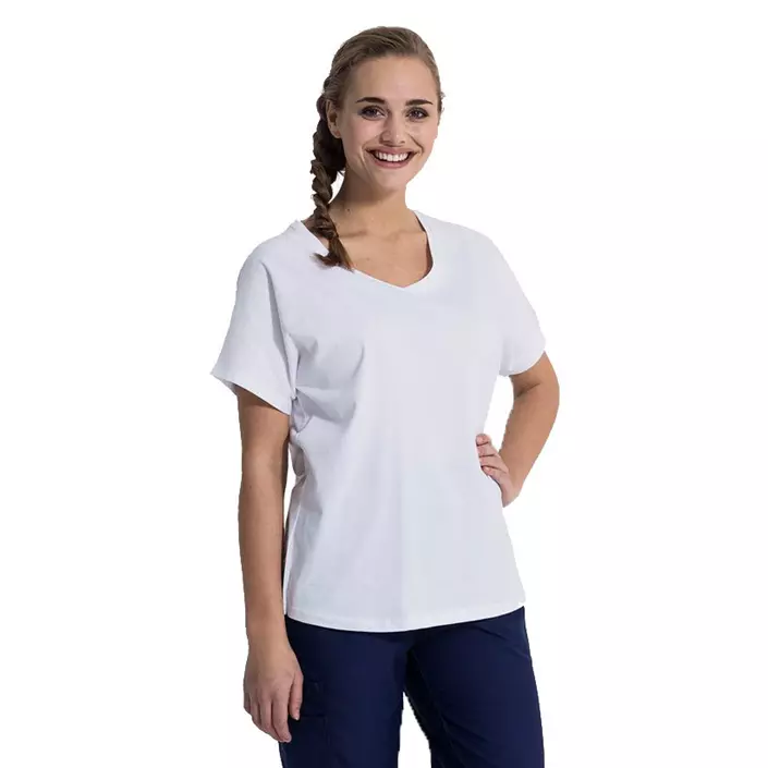 Hejco Sophie T-shirt dam, Vit, large image number 1