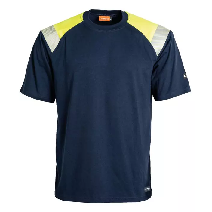 Tranemo FR T-Shirt, Marine/Hi-Vis gelb, large image number 0