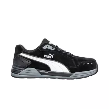 Puma Airtwist Black Red Low safety shoes S3, Black/White