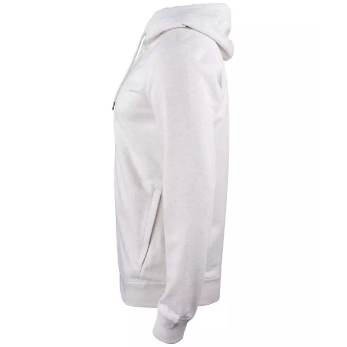 Clique Premium OC hoodie with full zipper, Light grey mottled, large image number 4