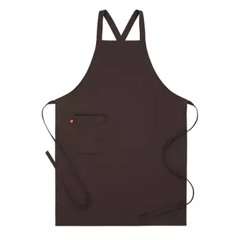 Segers 4577 bib apron, Dark Brown