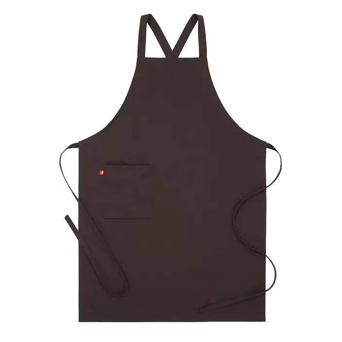 Segers 4577 bib apron, Dark Brown, Dark Brown, large image number 0