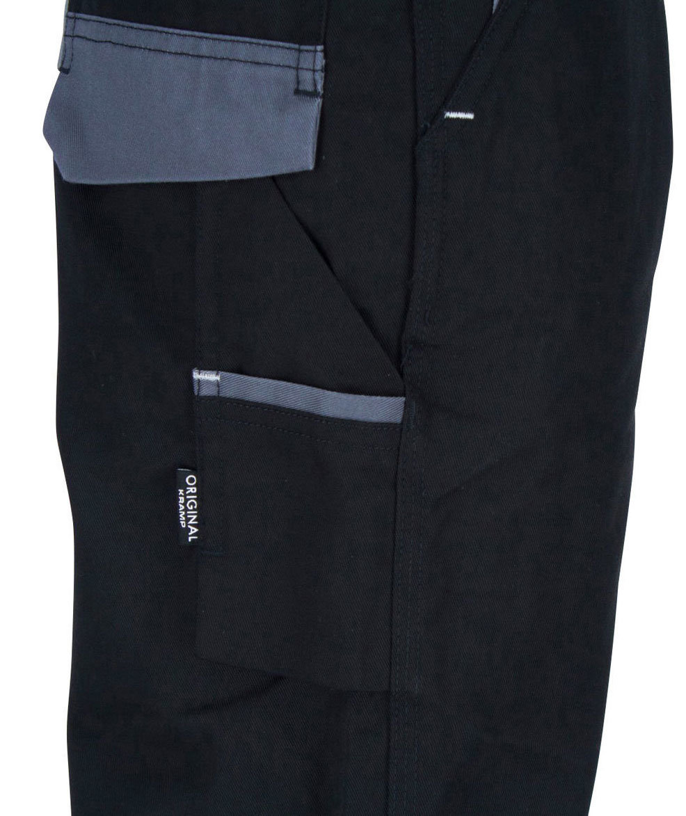 Kramp Original h&auml;ngselbyxa till barn, Svart/Gr&aring;, large image number 2