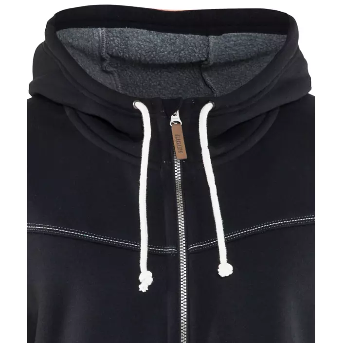 Blåkläder hoodie with pile lining, Black, large image number 3