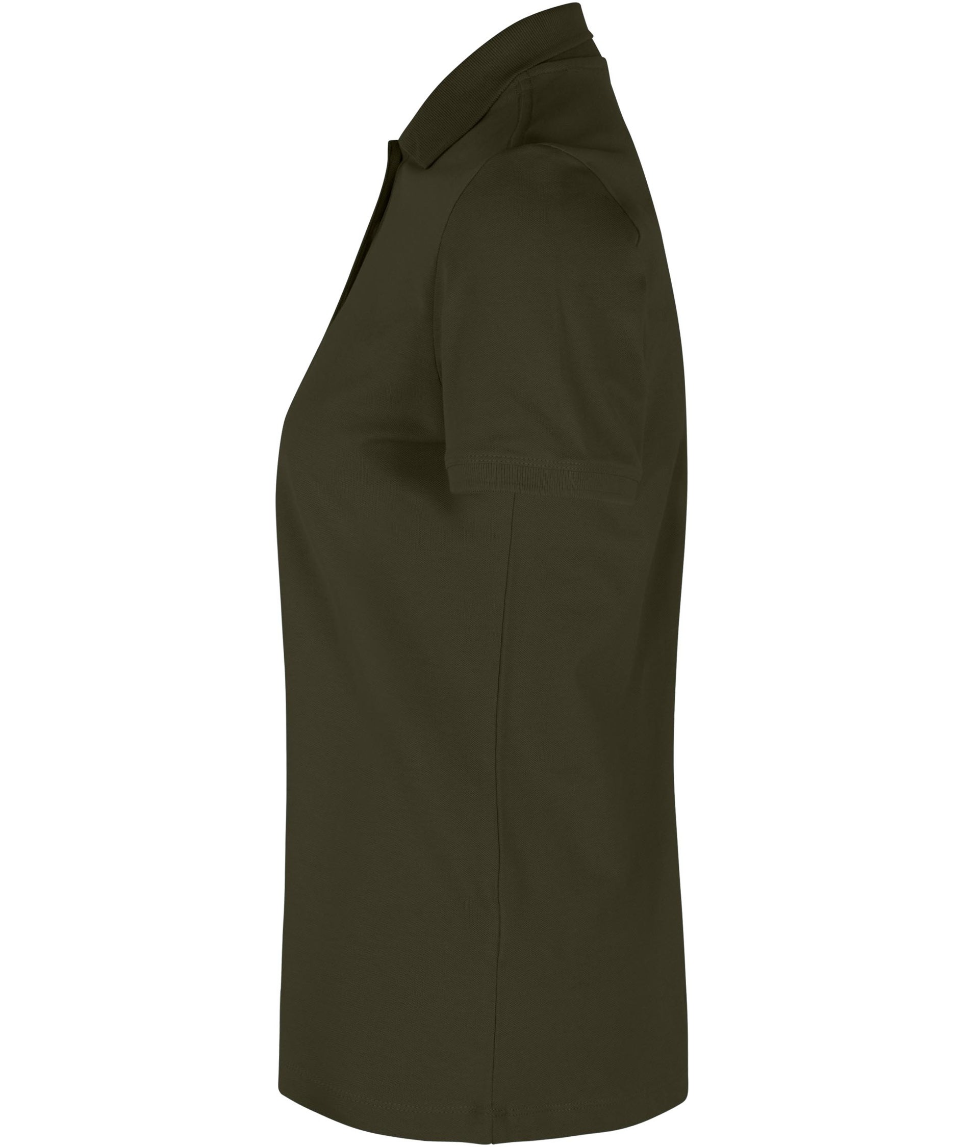 ID organic women's polo shirt, Olive Green, large image number 2
