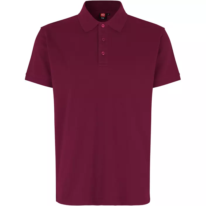 ID Stretch Polo T-shirt, Bordeaux, large image number 0