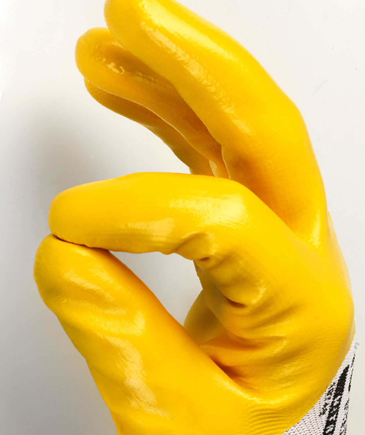 Tegera 722 work gloves, Yellow/white, large image number 2