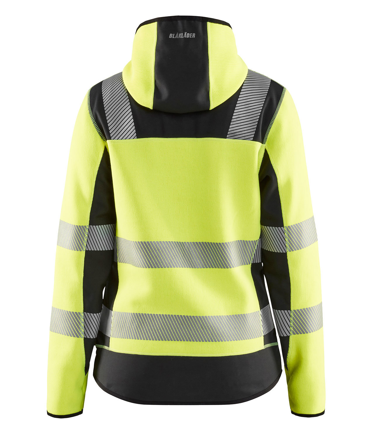 Bl&aring;kl&auml;der women's knit softshell jacket, Hi-vis Yellow/Black, large image number 2