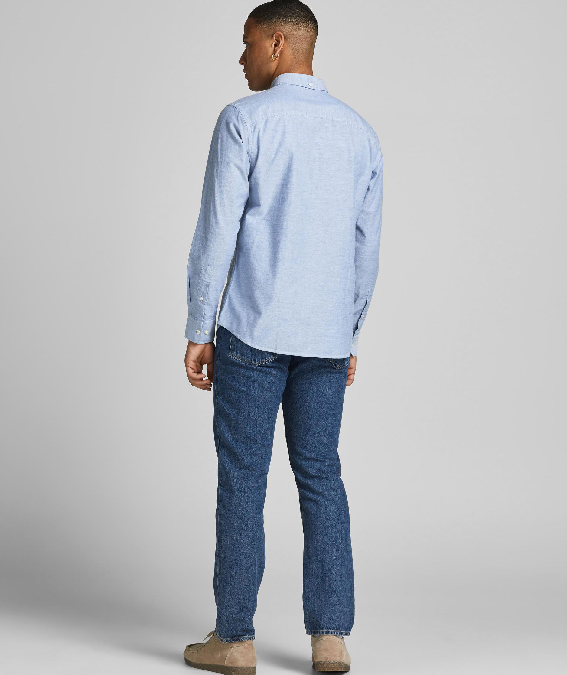 Jack & Jones Premium JPRBROOK Slim fit Oxford skjorte, Cashmere Blue, large image number 2