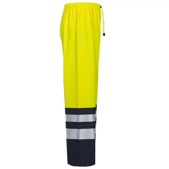 ProJob rain trousers 6504, Hi-Vis yellow/marine, large image number 3