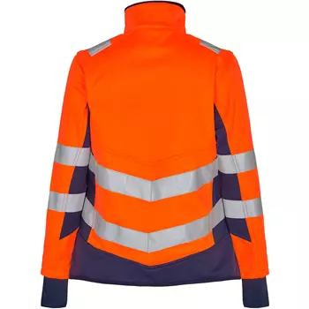 Engel Safety women's softshell jacket, Orange/Blue Ink