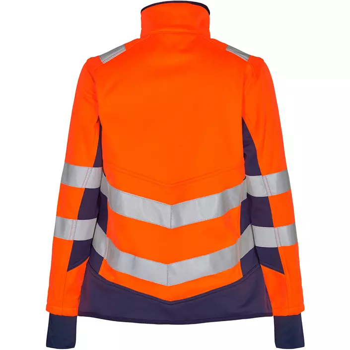 Engel Safety women's softshell jacket, Orange/Blue Ink, large image number 1