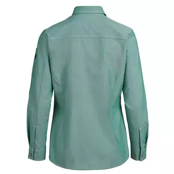 Kentaur modern fit women's server shirt, Chambray Green