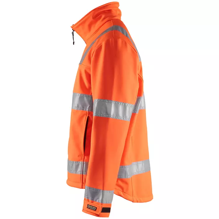 Blåkläder softshell jacket, Hi-vis Orange, large image number 3