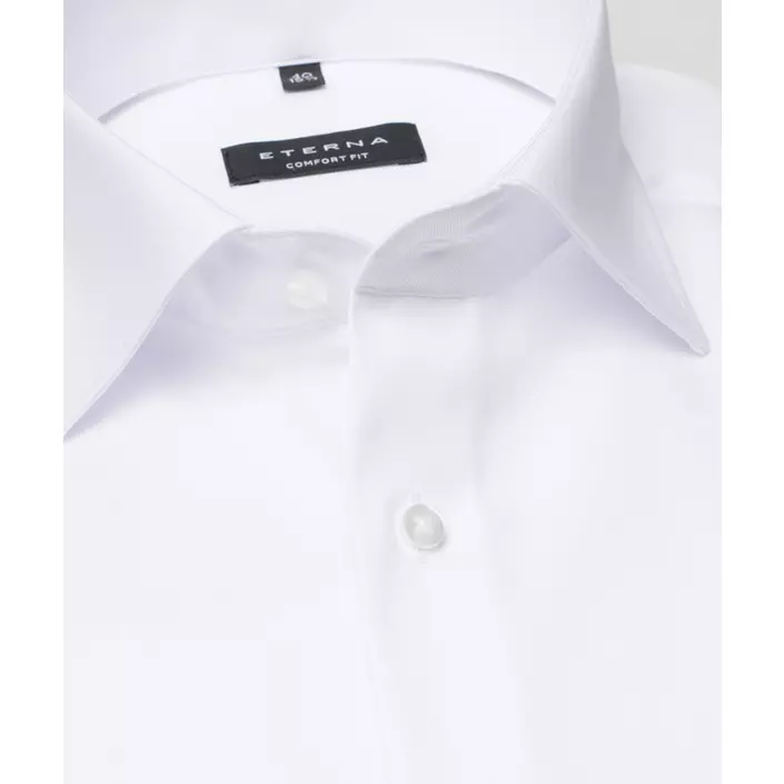 Eterna Cover Twill Comfort fit ultra långärmad skjorta 72 cm, White, large image number 3