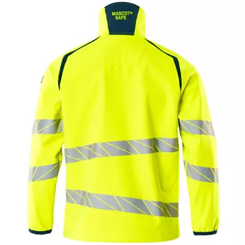 Mascot Accelerate Safe softshell jacket, Hi-Vis Yellow/Dark Petroleum