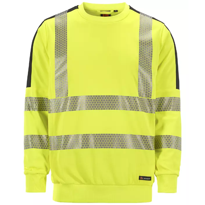 L.Brador Aereo sweatshirt 6124P, Hi-vis Yellow/Black, large image number 0