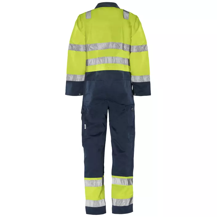 Fristads work coverall, Hi-Vis yellow/marine, large image number 1