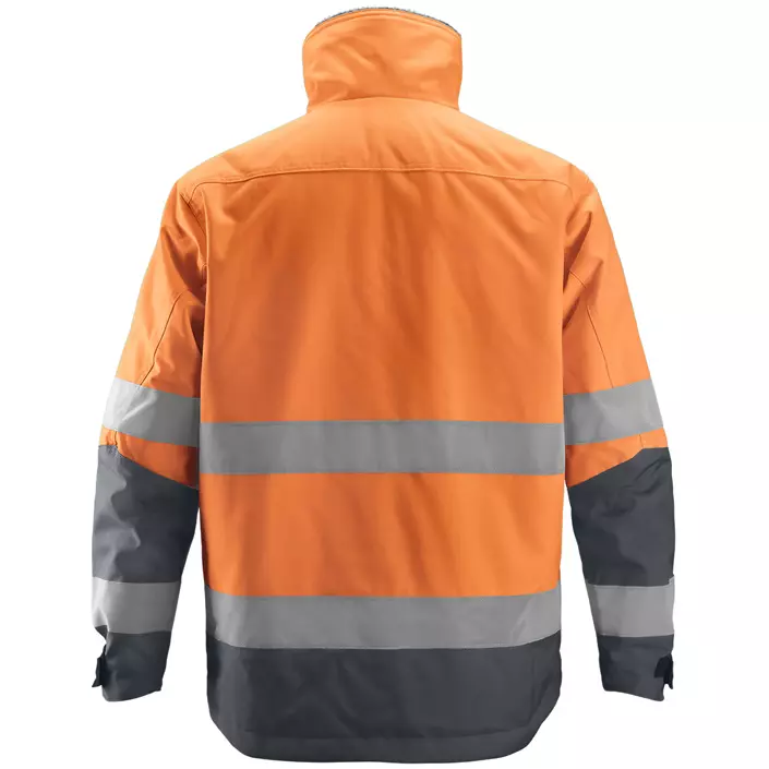 Snickers Core winter jacket 1138, Hi-Vis Orange/Steel Grey, large image number 2