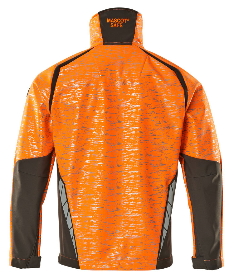 Mascot Accelerate Safe softshell jacket, Hi-vis Orange/Dark anthracite