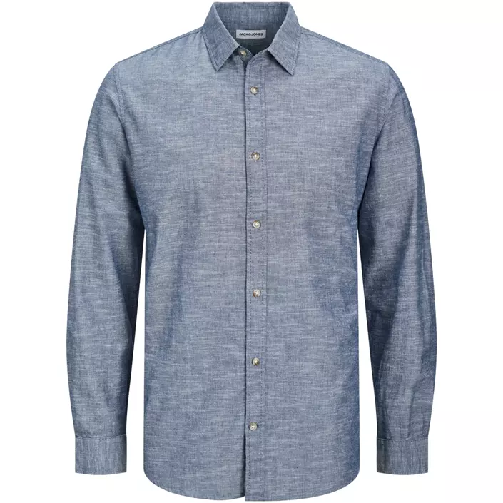 Jack & Jones JJESUMMER skjorta med linne, Faded Denim, large image number 0