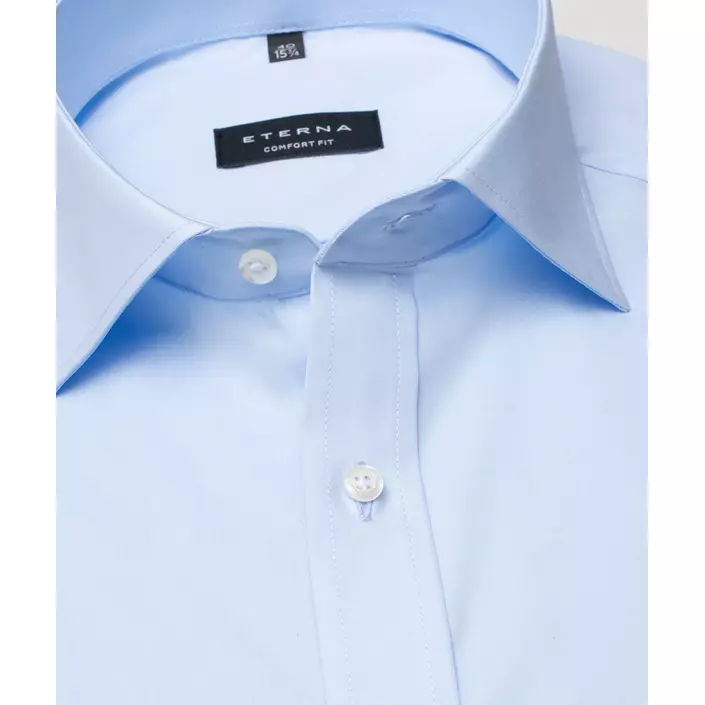 Eterna Uni Popeline Comfort fit shirt, Lightblue, large image number 3