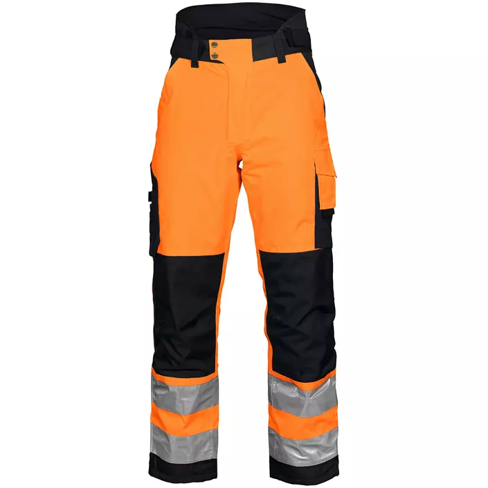 ProJob lined work trousers 6514, Hi-Vis Orange/Black, large image number 0