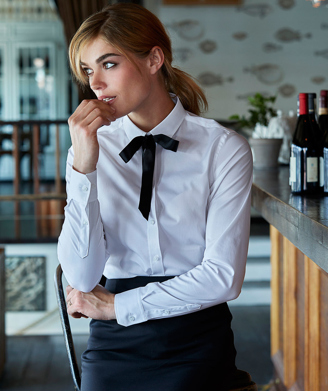 Tee Jays Stretch Luxury women's shirt, White