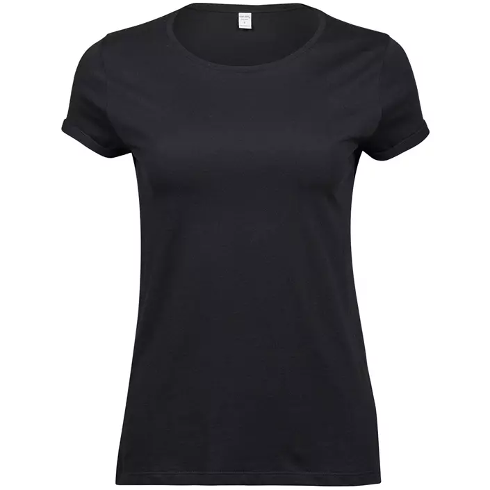 Tee Jays roll-up dame T-shirt, Sort, large image number 0