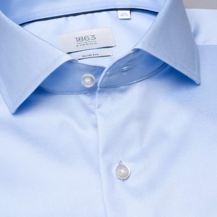 Eterna Gentle Slim fit skjorte, Light blue, large image number 4