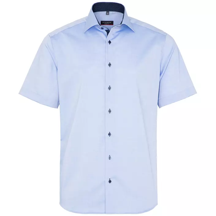 Eterna Fein Oxford Modern fit short-sleeved shirt, Blue, large image number 0