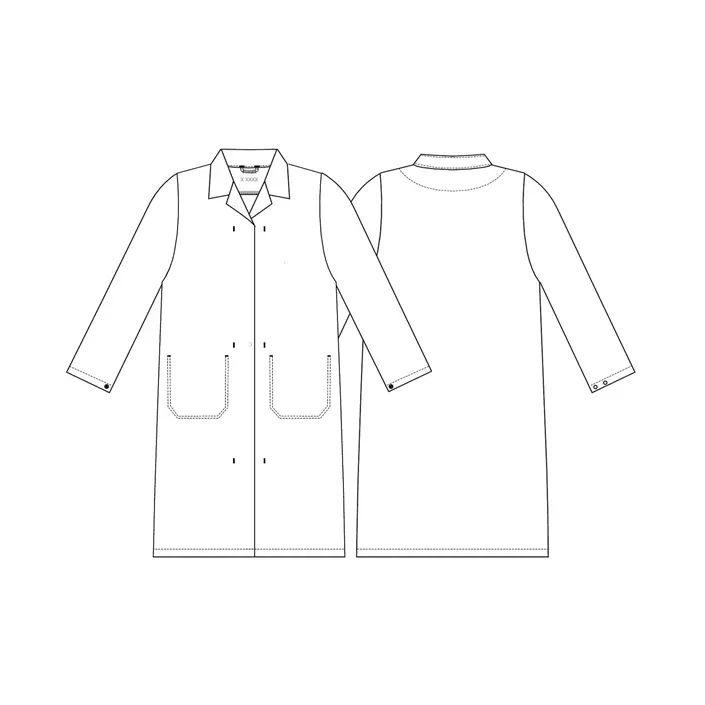 Kentaur HACCP approved women’s food trade lap coat, White, large image number 2
