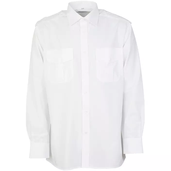 Angli Classic Fit uniformskjorta, Vit, large image number 0
