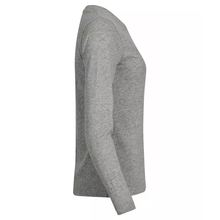 Clique Damen Premium Fashion langärmliges T-Shirt, Grey melange, large image number 3
