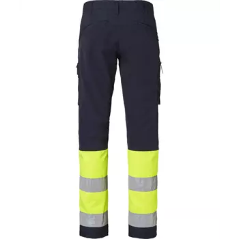 Top Swede service trousers 220, Navy/Hi-Vis yellow