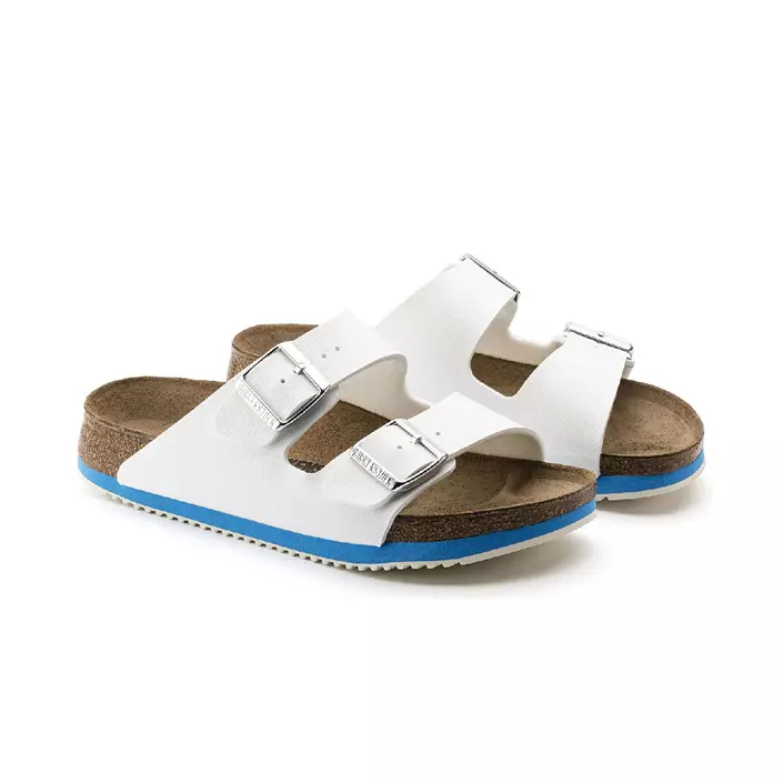 Birkenstock Arizona Narrow Fit SL sandals, White/Blue, large image number 4