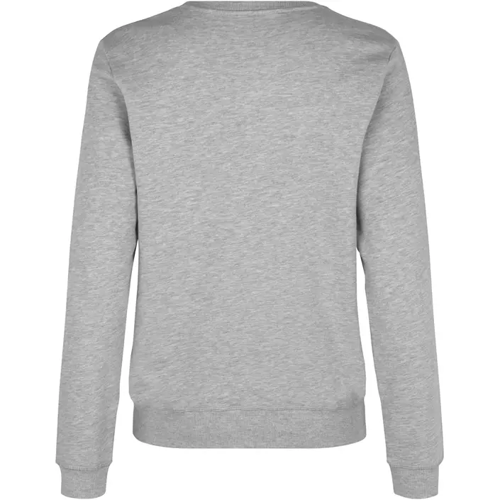 ID organic women's sweatshirt, Light grey melange, large image number 2