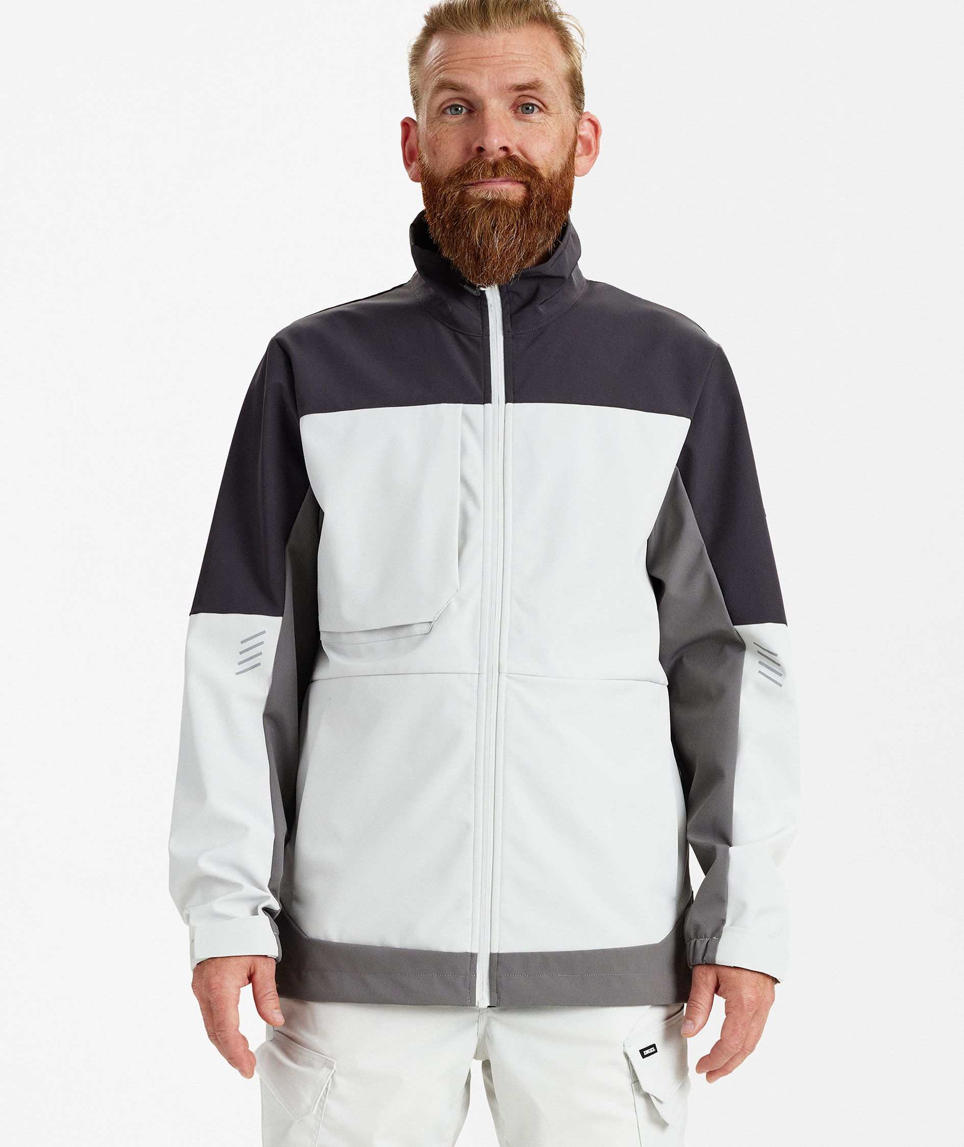 Engel Entire softshell jacket, Bone White/Anthracite Grey, large image number 1