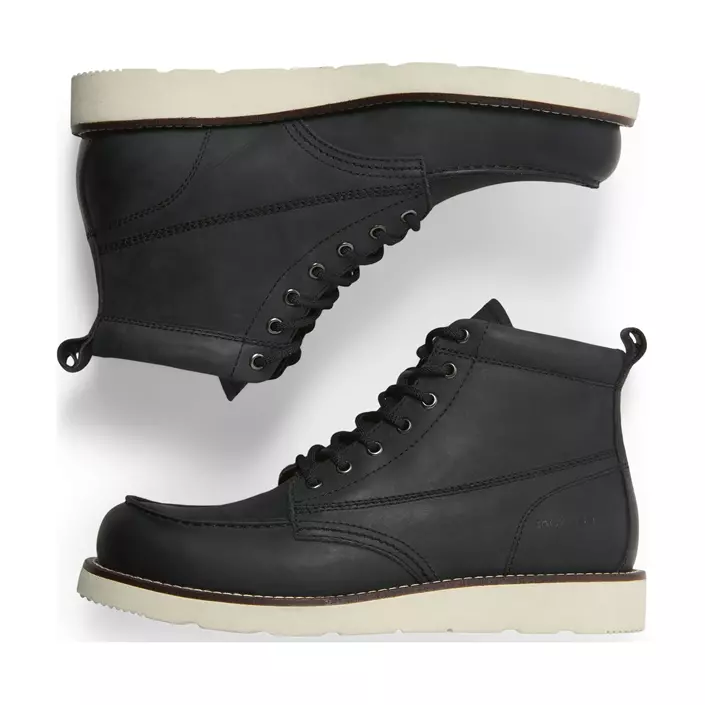 Jack & Jones JFWTORONTO läderstövlar, Black, large image number 6